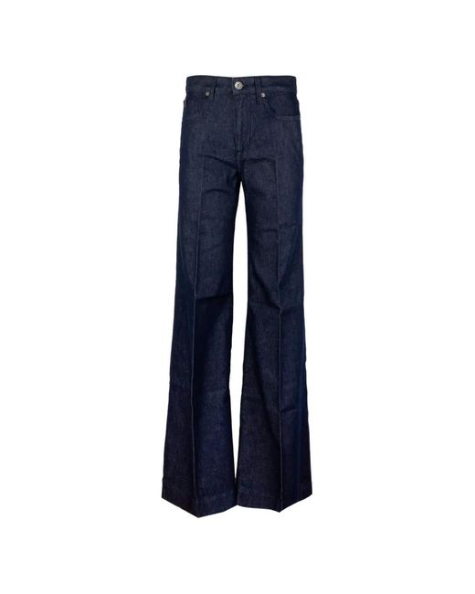 Jacob Cohen Blue Jackie Pressed-Crease Flared Jeans