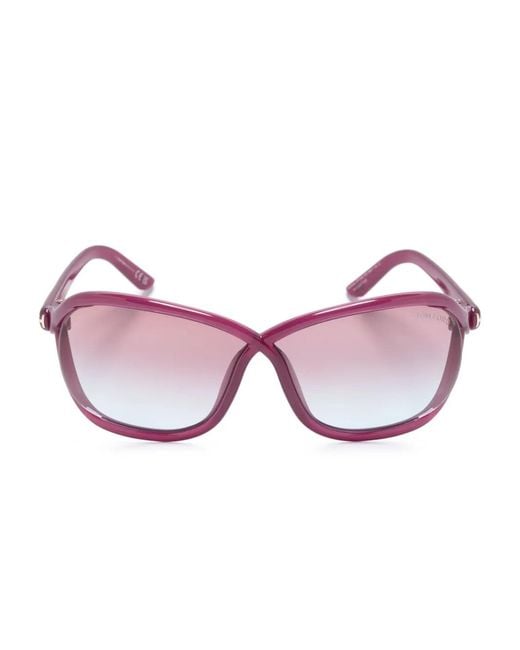 Tom Ford Pink Fernanda Square-Frame Sunglasses