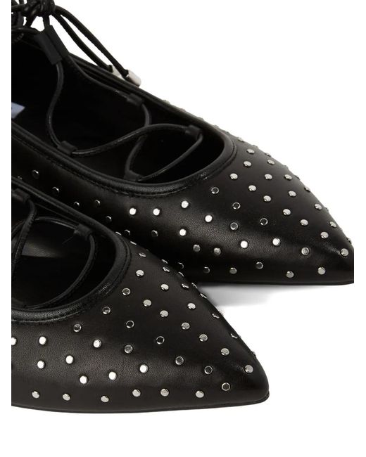 Karl Lagerfeld Black Kerrie Ballet Flats