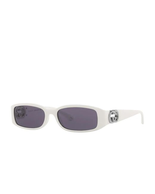 Gucci Purple Gc002287 Rectangle-Frame Sunglasses