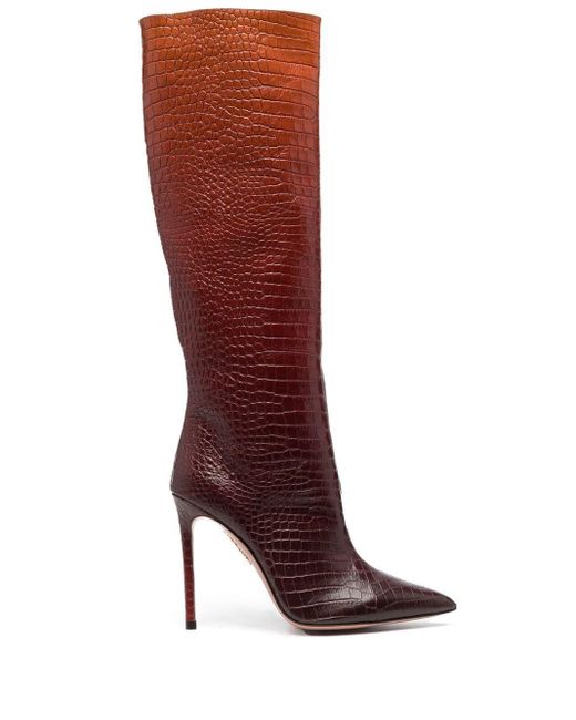 Stivali So Matignon 105mm di Aquazzura in Red