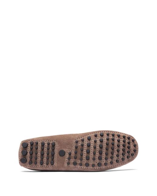 Scarosso Brown Gommino Bubble Mules