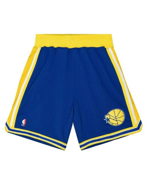 Mitchell & Ness Nba Authentic Warriors 95 "Warriors" Shorts in Blue für Herren