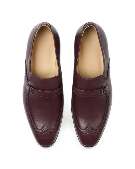 Scarosso Purple Maude Brogue Loafers