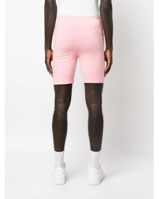 Sporty & Rich Pink Logo-Print Cycling Shorts