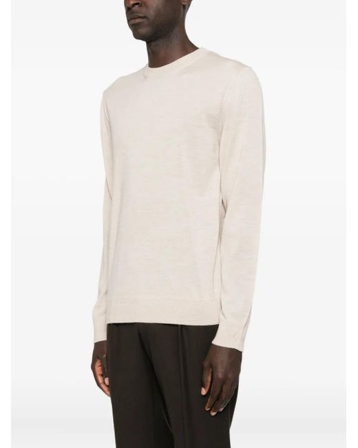 Ballantyne White Wool Jumper for men