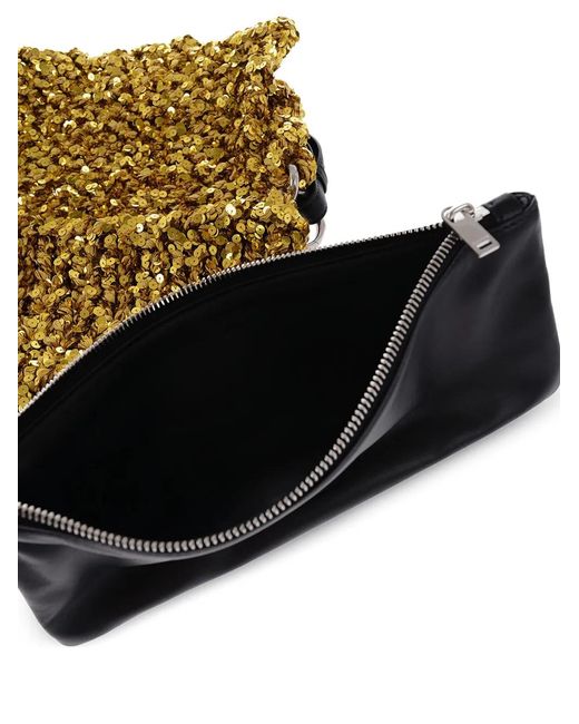 Jil Sander Metallic Sequin-Embellished Shoulder Bag