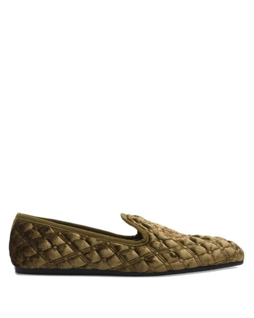 Slippers Trapuntate di Burberry in Green