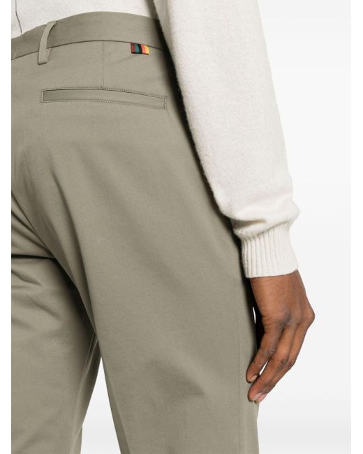 Pantalones rectos de talle medio Paul Smith de hombre de color Gray
