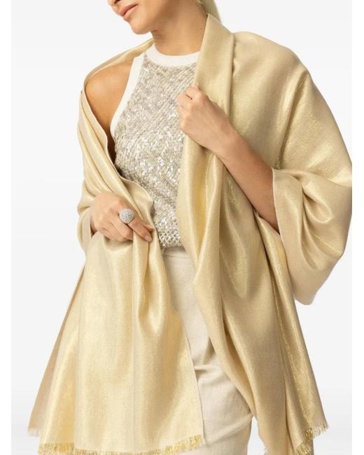 Jane Carr Natural The Mercury Scarf
