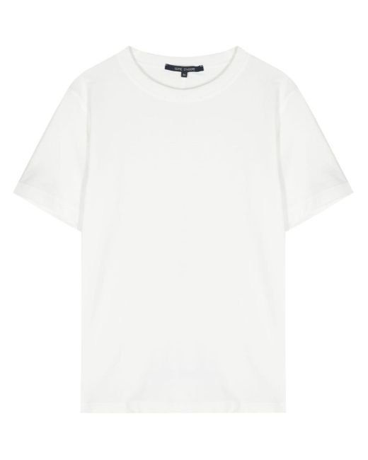 Sofie D'Hoore White Crew-neck Cotton T-shirt