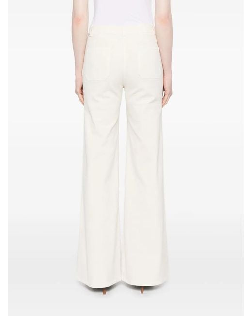 Nili Lotan White Florence Trousers