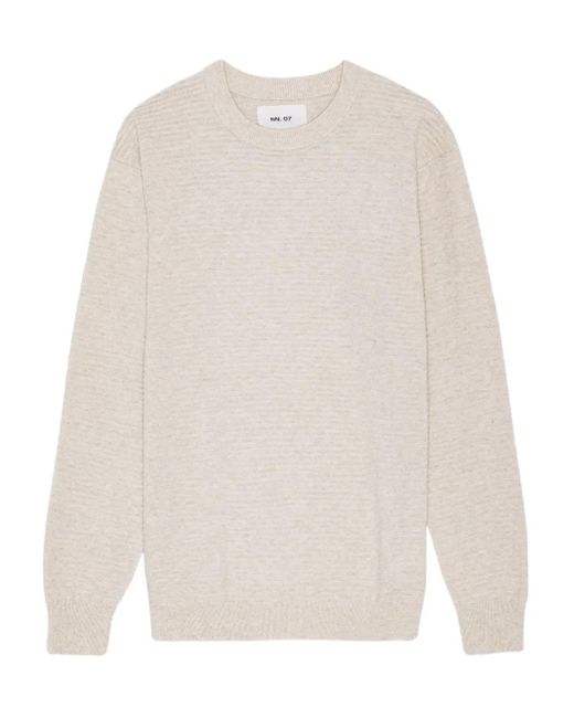 NN07 White Fabian Sweater for men