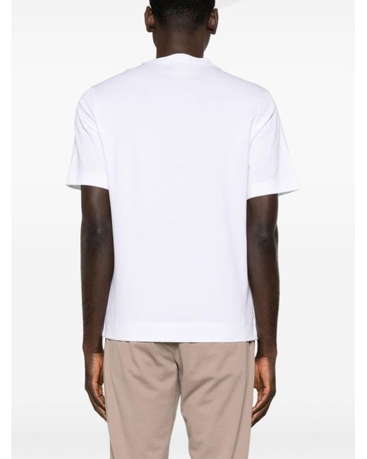 Circolo 1901 White Crew-neck Piqué T-shirt for men