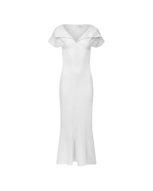 FFORME White Zaria Midi Dress