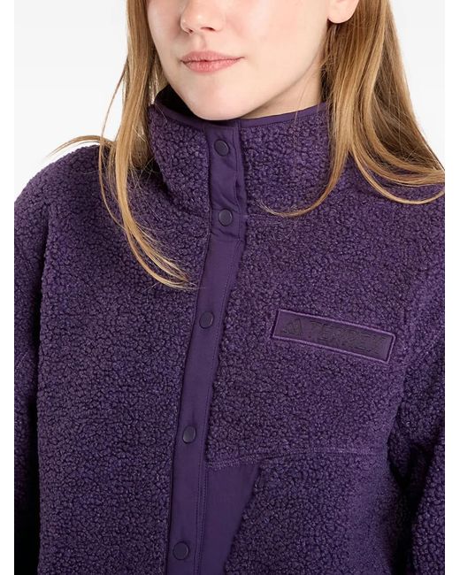 Adidas Purple Terrex Xploric Fleece Sweatshirt