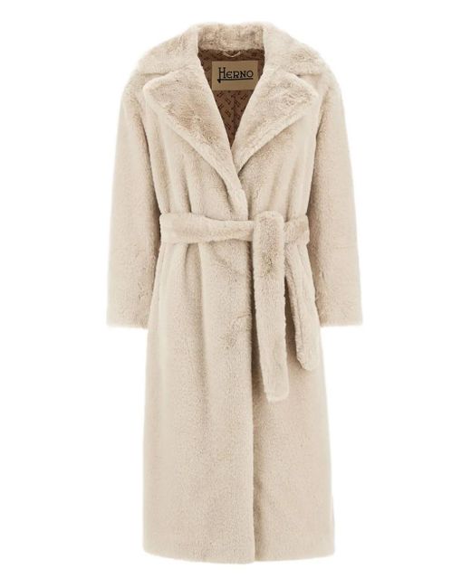Herno Natural Soft Alternative Fur Coat
