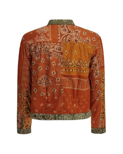 Kapital Green Surchemise Réversible À Imprimé Bandana for men
