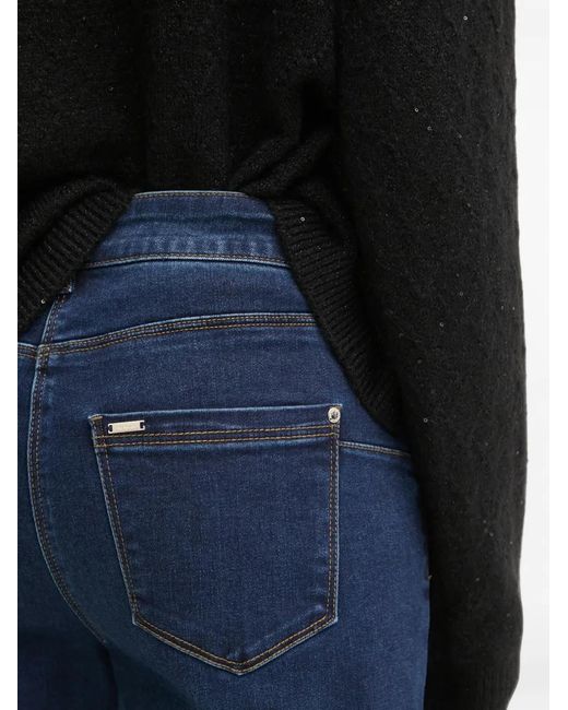 Morgan Blue Pascal Straight-Leg Jeans