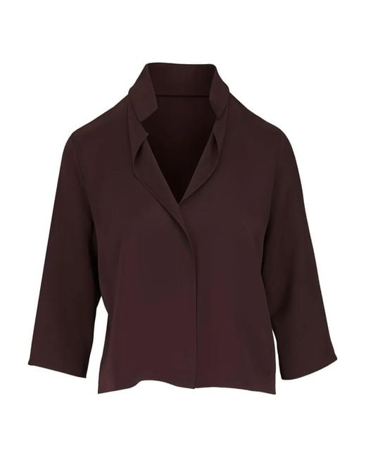 Peter Cohen Purple Frolic V-Neck Blouse