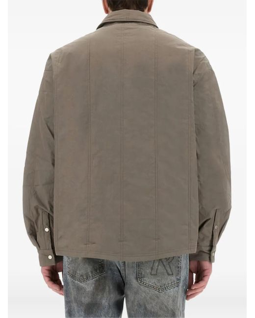 Represent Gray Utility Pocket Overshirt for men