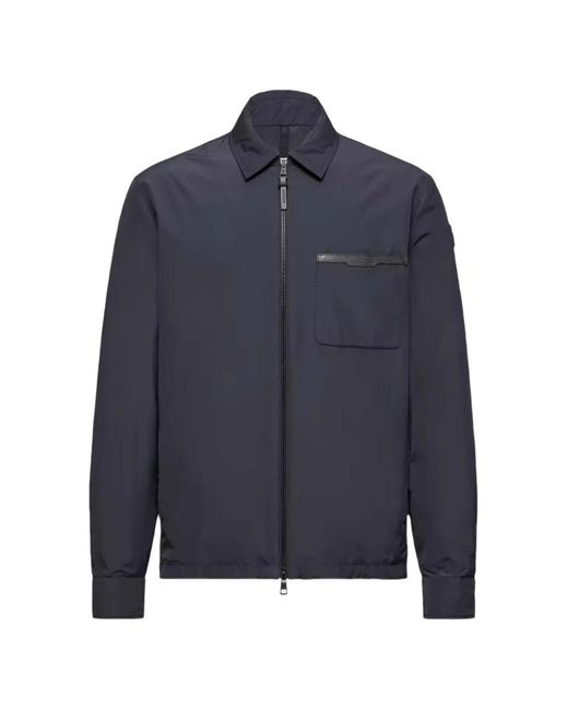Moncler Blue Tollymore Shirt Jacket for men