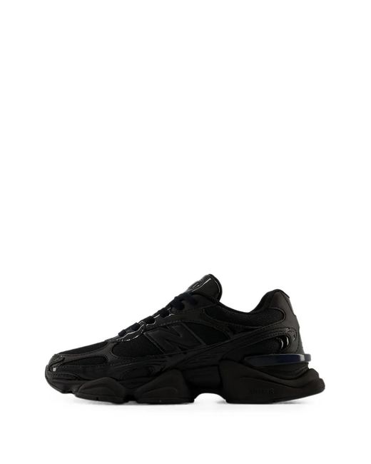 New Balance Black 9060R Mesh-Panel Sneakers