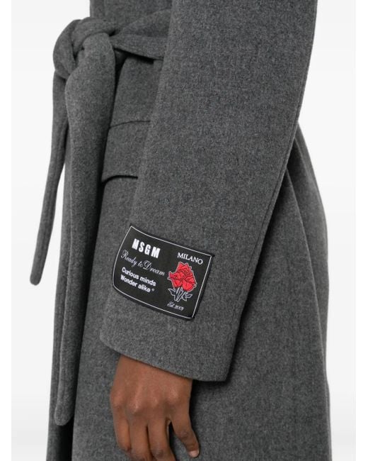 MSGM ベルテッド コート Gray