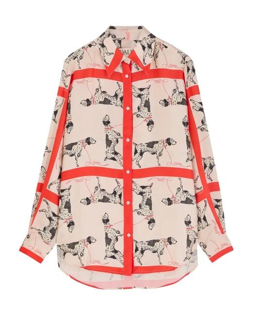 S.S.Daley Red Dog-Print Long-Sleeve Shirt