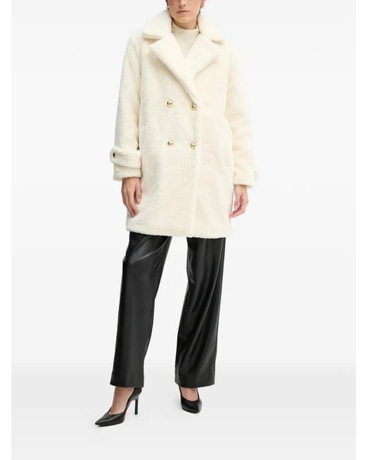 GAUDI Natural Buttoned-Cuff Coat