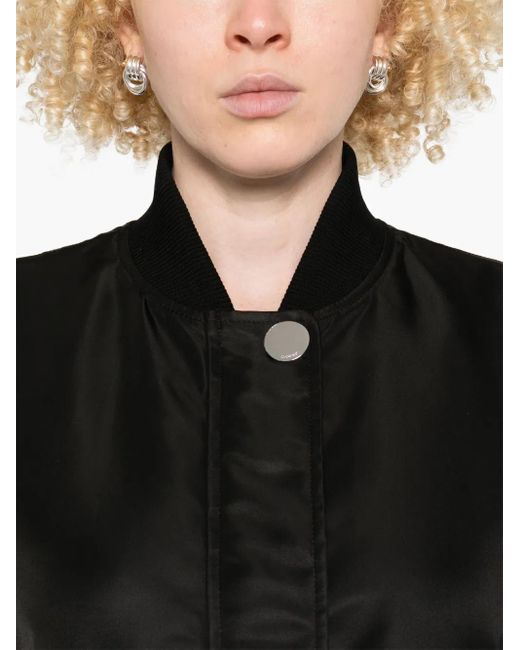 Sportmax Black Geknöpfte Bomberjacke