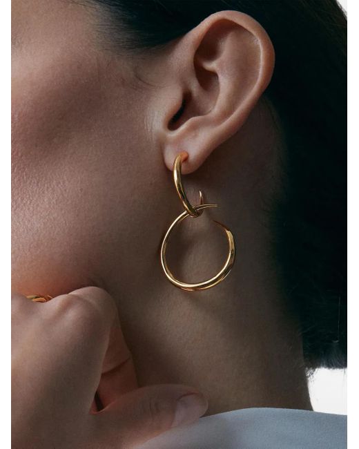 Dinny Hall Metallic 18K Vermeil Toro Large Drop Hoops