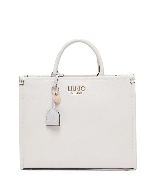 Liu Jo White Medium Handbag With Charm