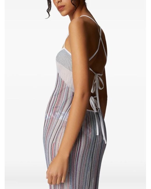 Missoni Purple Pleated Dress