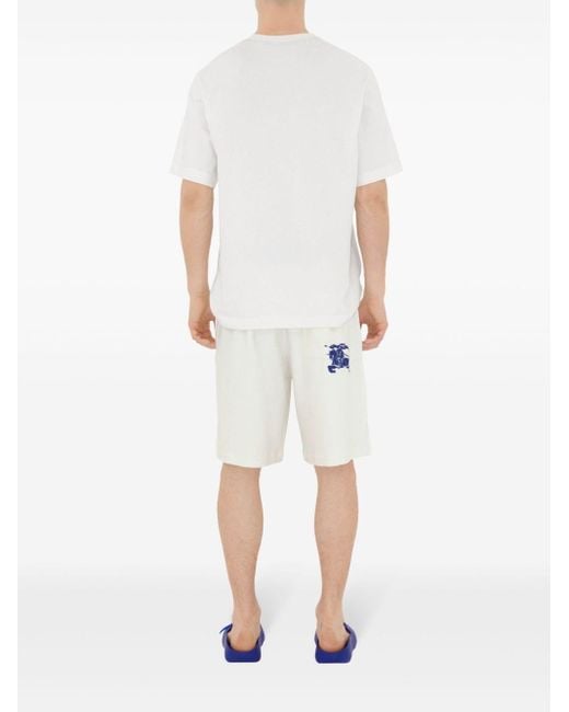 Burberry Frottee-Shorts mit EKD-Print in Blue für Herren