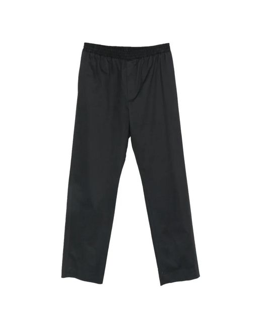 The Row Black Jonah Elasticated-Waist Trousers for men