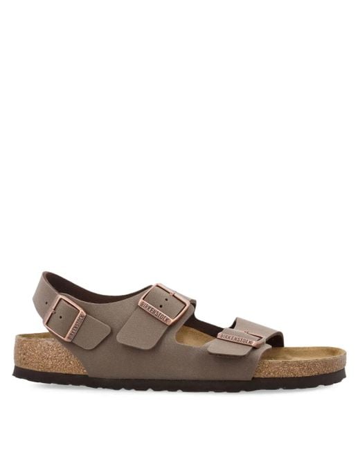 Birkenstock Brown Milano Buckled Sandals for men