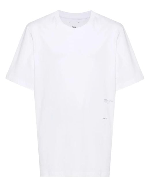 OAMC White Graphic-Patch T-Shirt for men