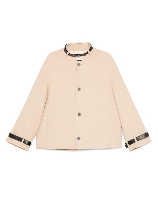 Jil Sander Natural Belted-Detailed Coat