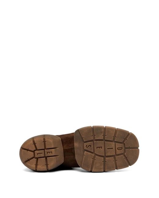 DIESEL Brown D-Mathieu Suede Chelsea Boots for men