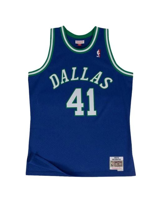 Mitchell & Ness Blue Nowitzki Vest for men