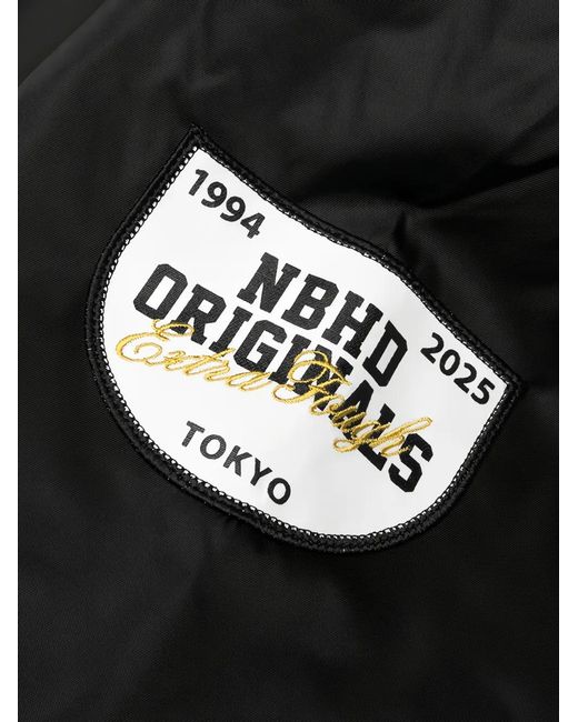Neighborhood Black Logo-Embroidered Patch-Detail Jacket for men