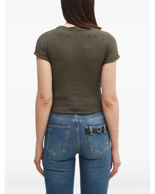 OTTOLINGER Black Knitted Short-Sleeve Top