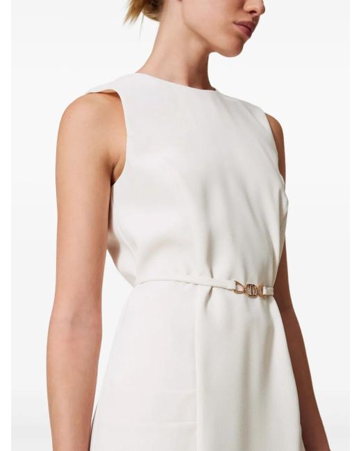 Twinset ベルテッド トップ White