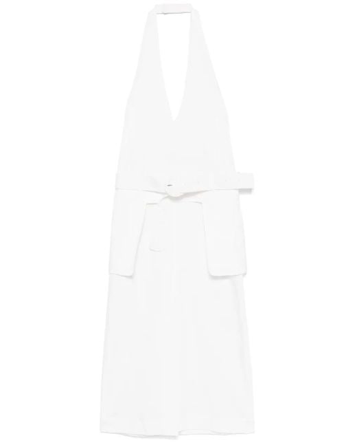 [LOW CLASSIC] / ☆ 25SS HALTER MAXI DRESS / WHITE Low Classic Halter Maxi Dress in White | Lyst