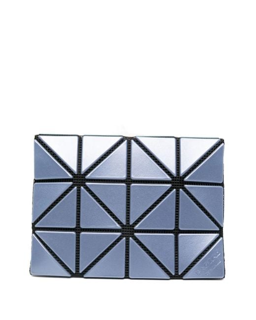 Issey Miyake Blue Geometric-Pattern Wallet