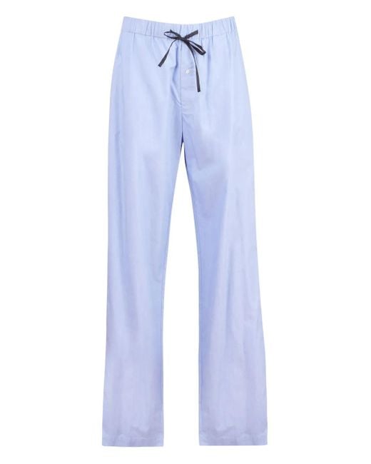 Fleur du Mal Blue Cotton Pajamas for men