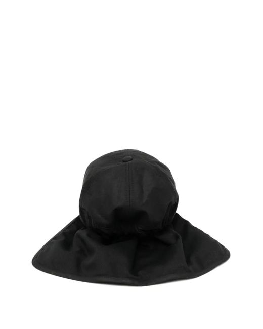 Kaptain Sunshine Black X Barbour Caped Cap for men