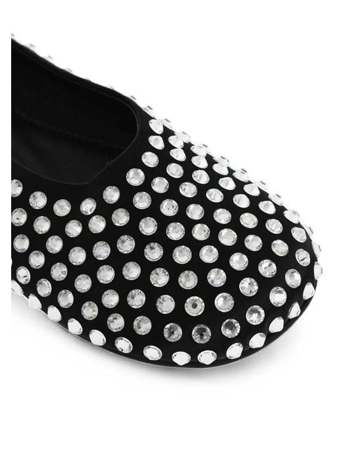 DSquared² White Icon Jewel-Embellished Ballet Flats