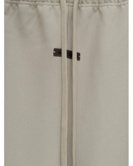 Fear Of God White Drawstring Side-Split Trousers for men